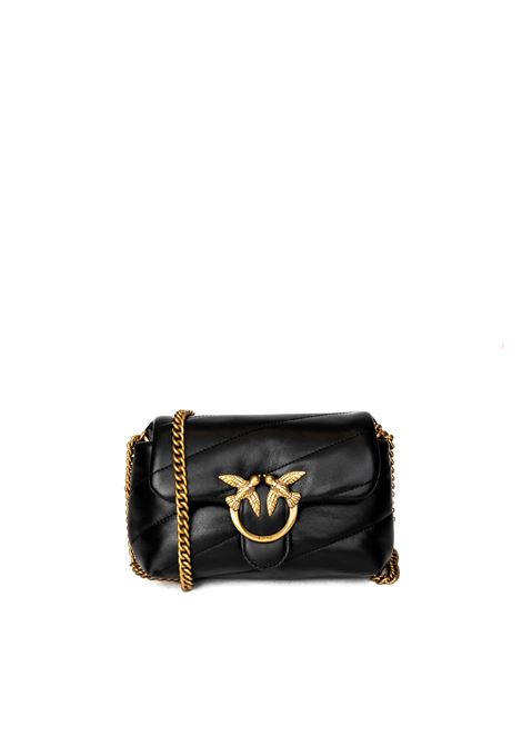 baby love bag puff black/gold PINKO | 100040-A1V9PUFFBABY-Z99Q